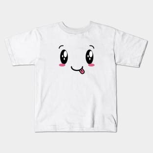 Kawaii cute emotional expression Kids T-Shirt